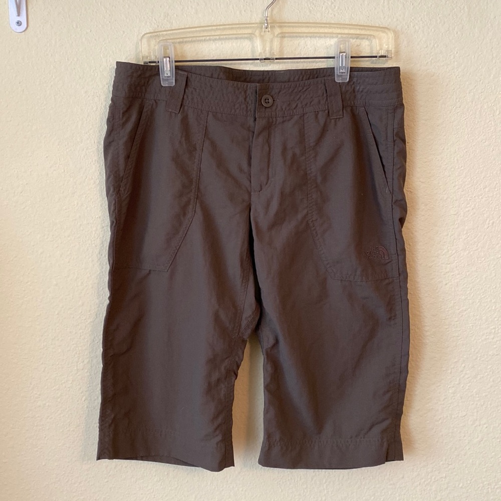 North Face Long Shorts, olive green. Wore twice.